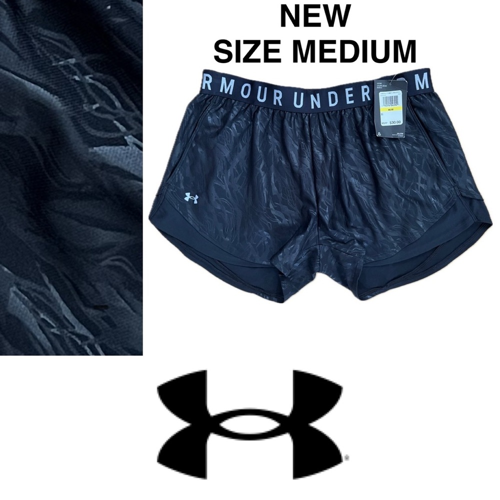 👟Loose Black Athletic Shorts by Under Armour | Heatgear | Play Up 3.0? | Medium